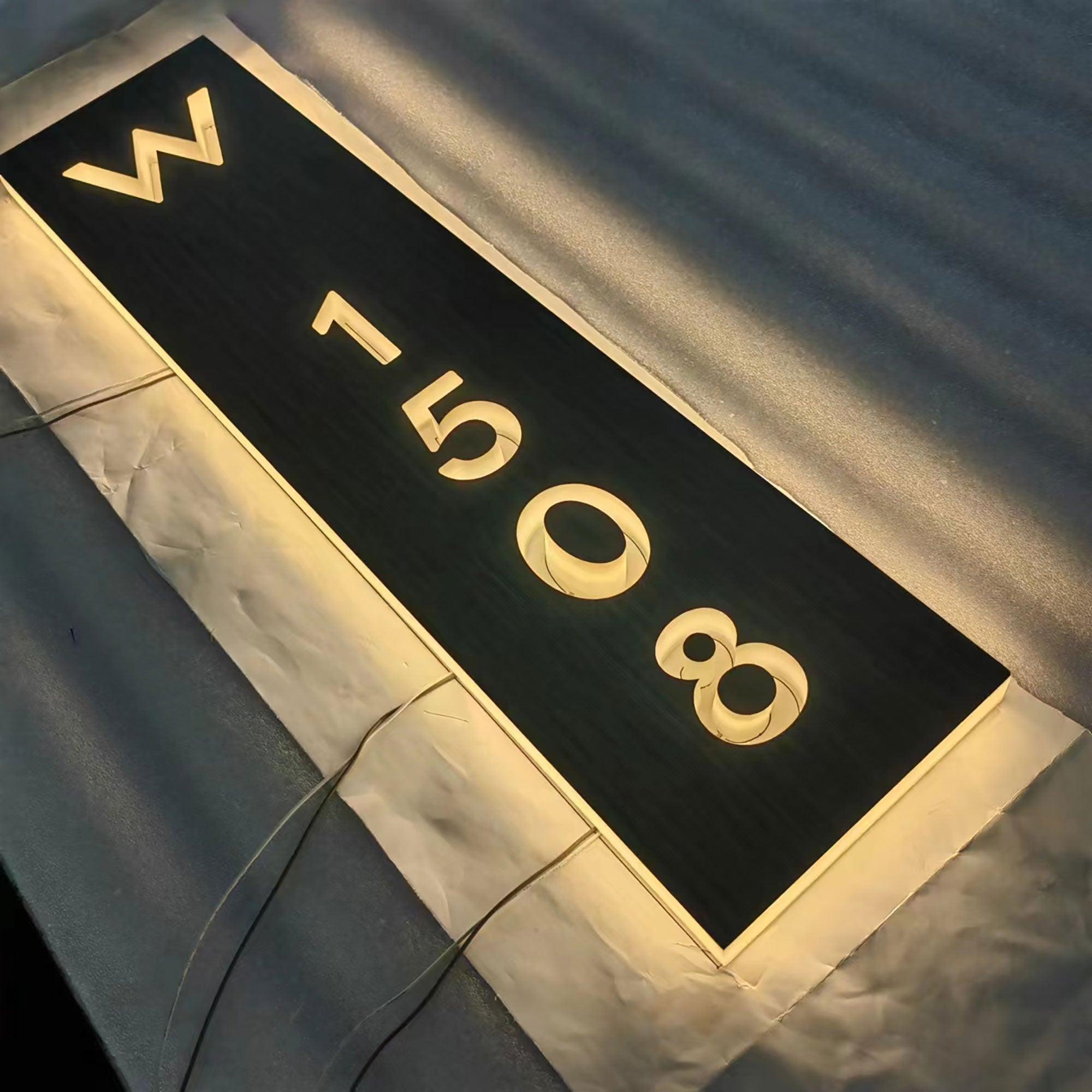 Customized House Number Sign Outdoor House Numbers Plate Indoor Hotel Door Numbers 3D Door Address Sign