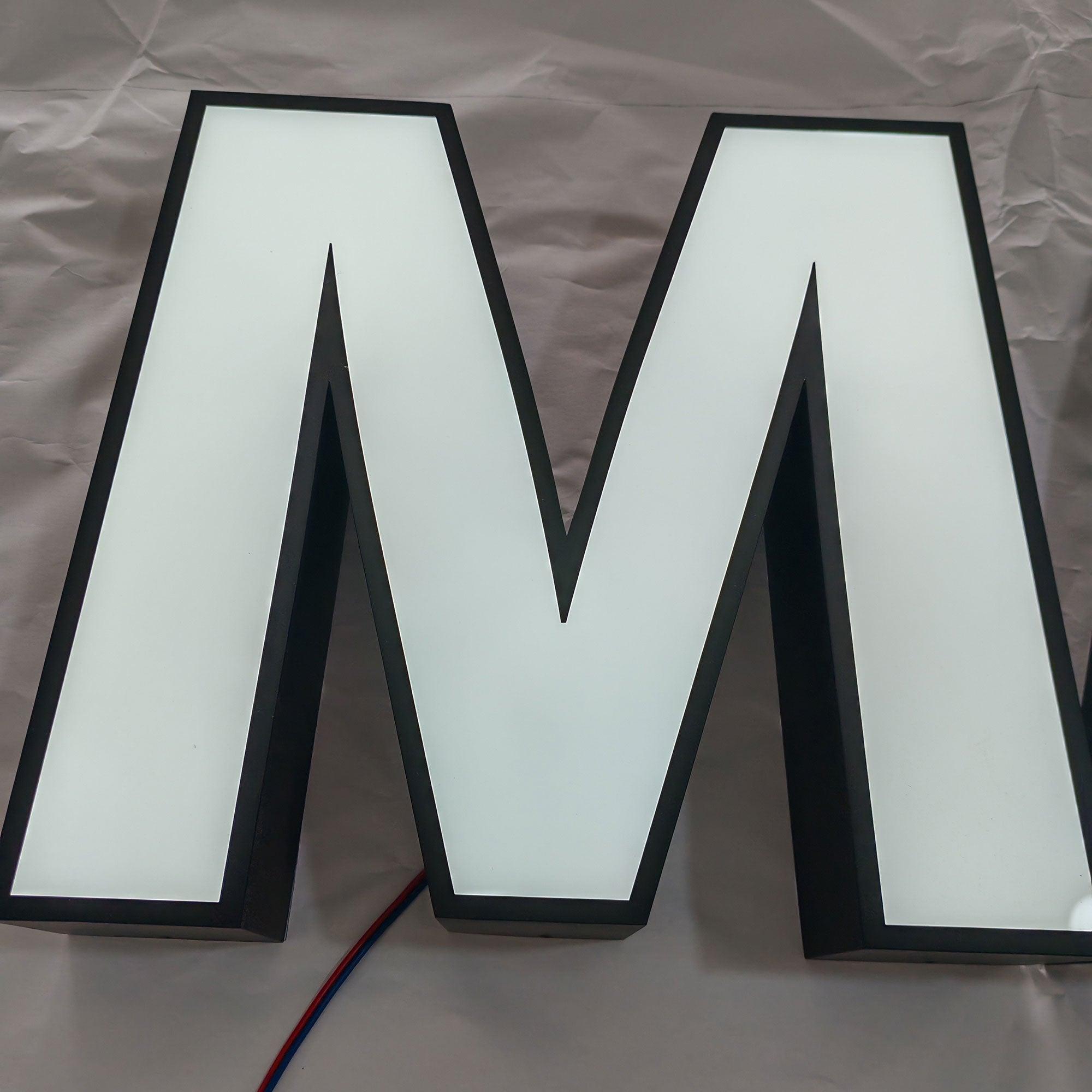 Custom Frontlit Sign Shop Front 3D Wall sign Led Illuminated Sign Business LED Sign Outdoor Company Logo Sign