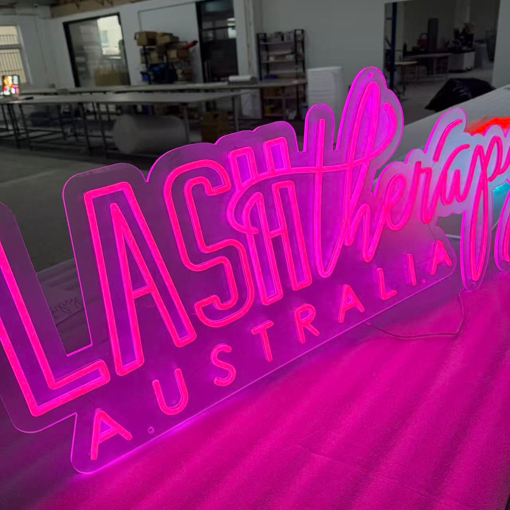 Custom store home bars indoor wall light up decors durable illuminated flex neon led sign letters