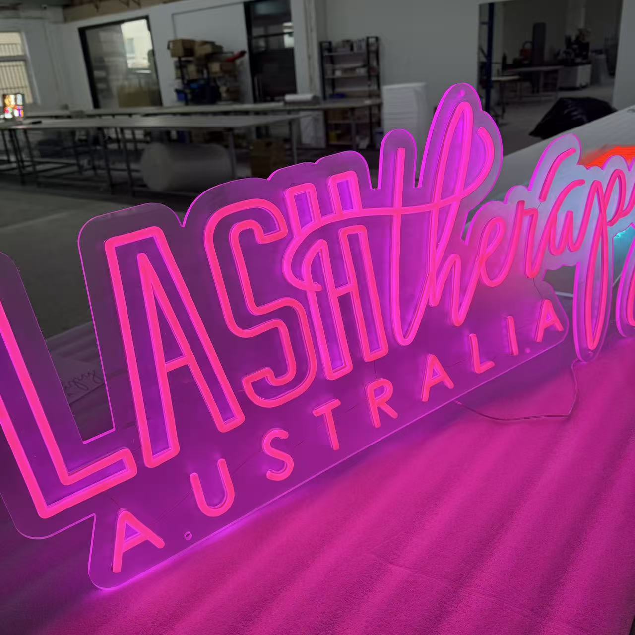 Custom store home bars indoor wall light up decors durable illuminated flex neon led sign letters