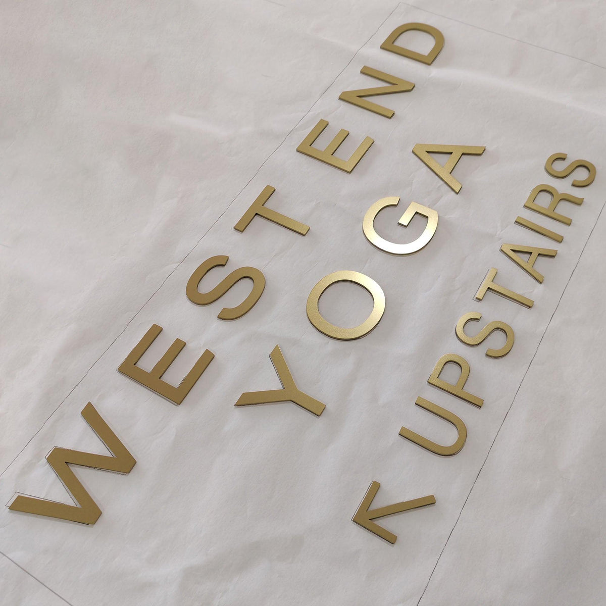 Custom Luxury Shop Reception Signs Flat Cut Stainless Steel Letters Si ...