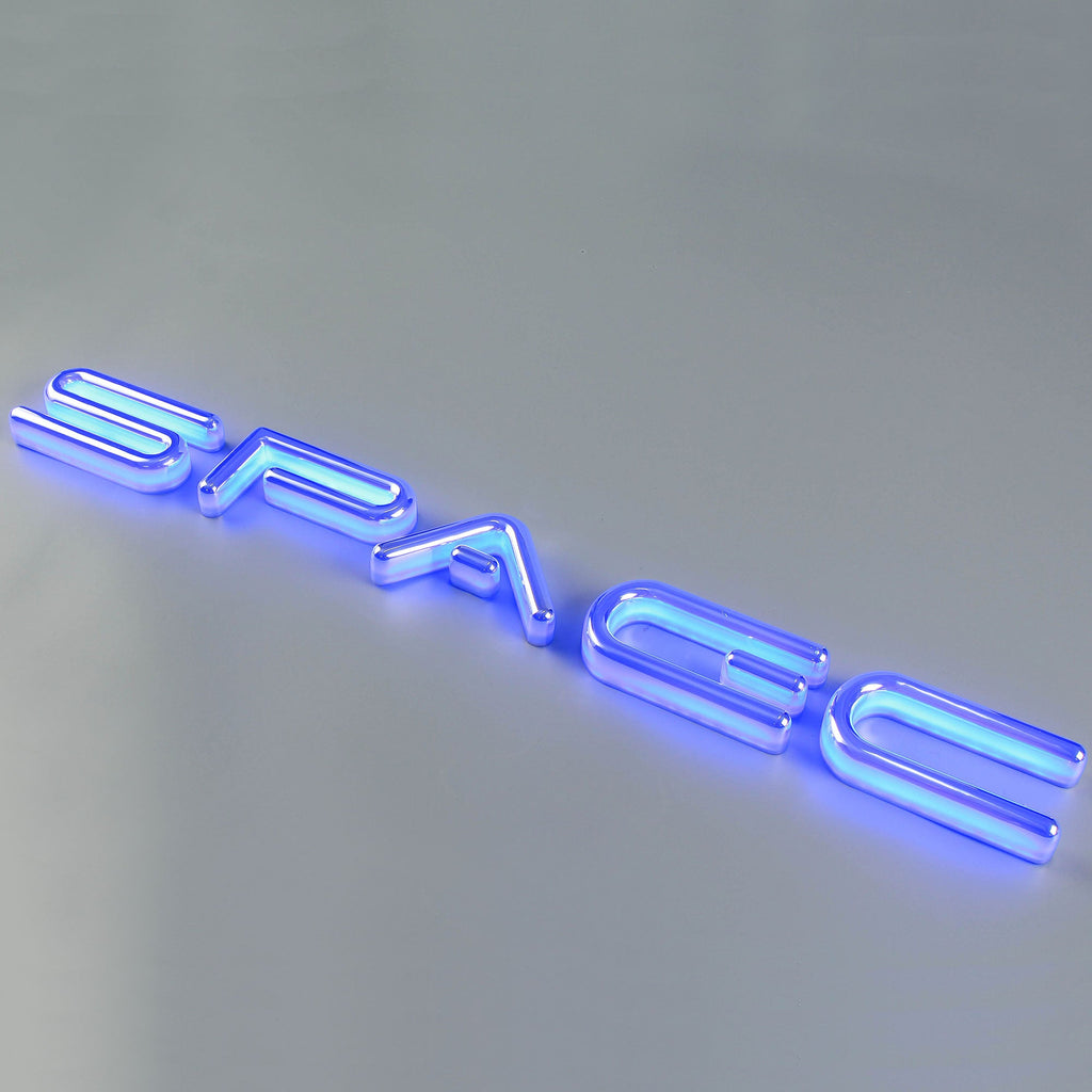 Premium Acrylic Full-Illuminated Letters Signage Custom Vacuum Coated LED Acrylic Sign Letters