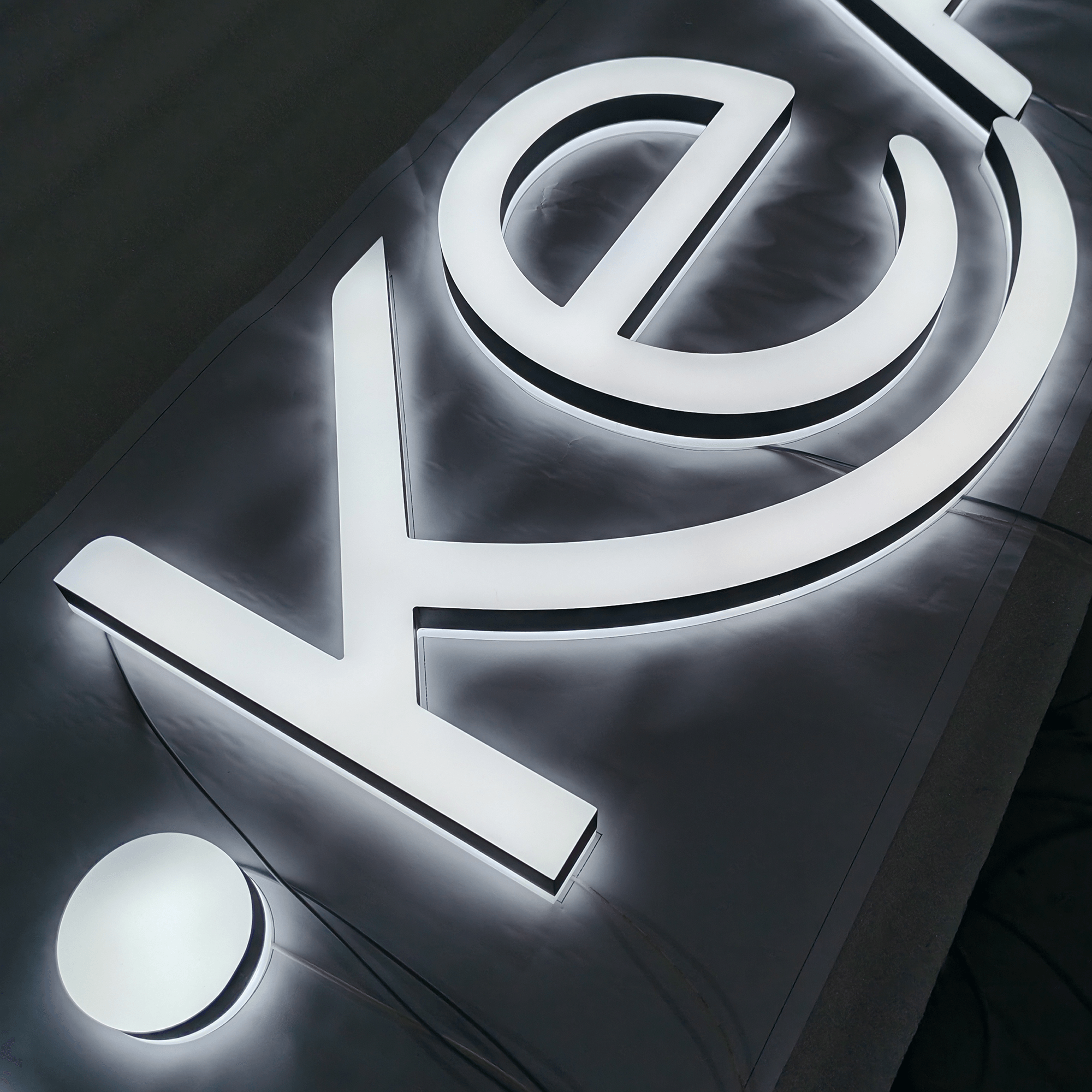Spa Salon Shop Name Signs Illuminated 3D Acrylic Letters Wall Mounted Double Sided Lighted Letters Sign