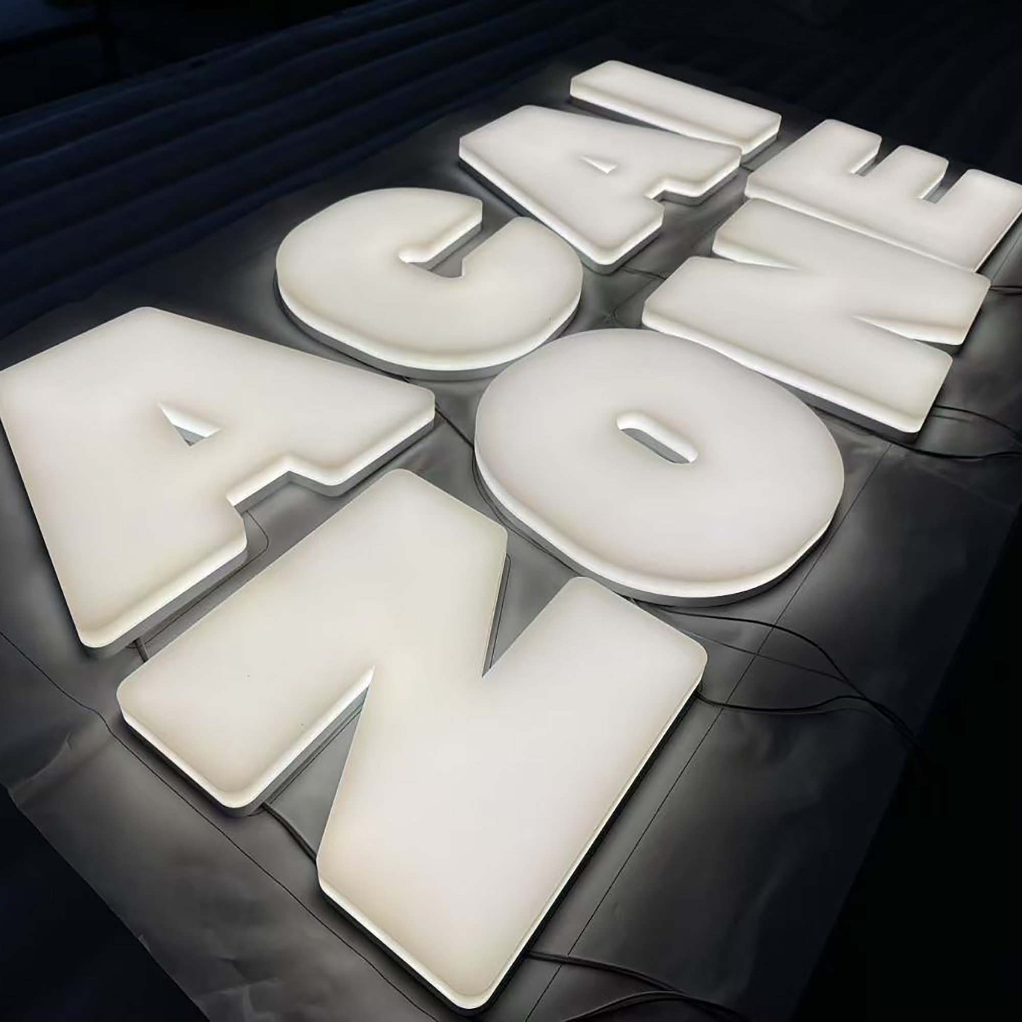 Premium Custom LED Acrylic Letter Sign Shop Indoor Business Logo Signs 3D Lighted Signs
