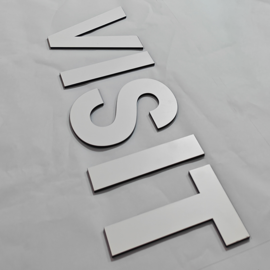 Custom Brand Logo Signage 5mm Laser Cut Acrylic Letters Office Interior Painted 3D Sign Letters