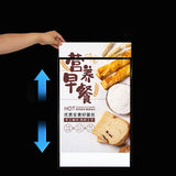 Custom Wall Mounted LED Poster Display Aluminium Illuminated Restaurants Menu Lightbox