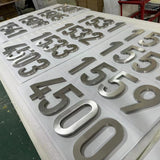 Custom design 3D letters business signs indoor company reception wall signs stainless steel letter metal double sided logo
