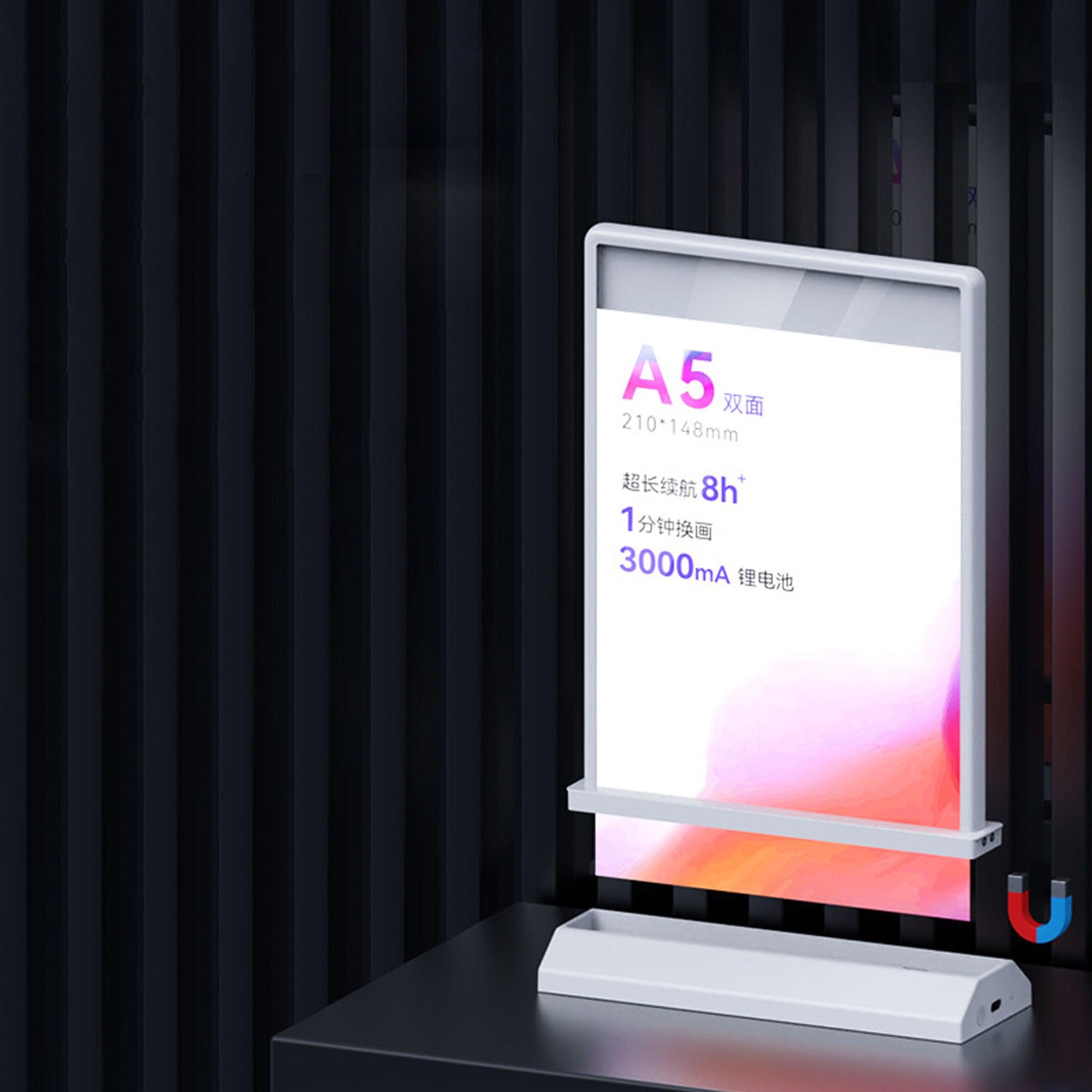 Desktop Display Magnetic Ultra Thin LED Advertising Sign Double Side A4 Led Light Box