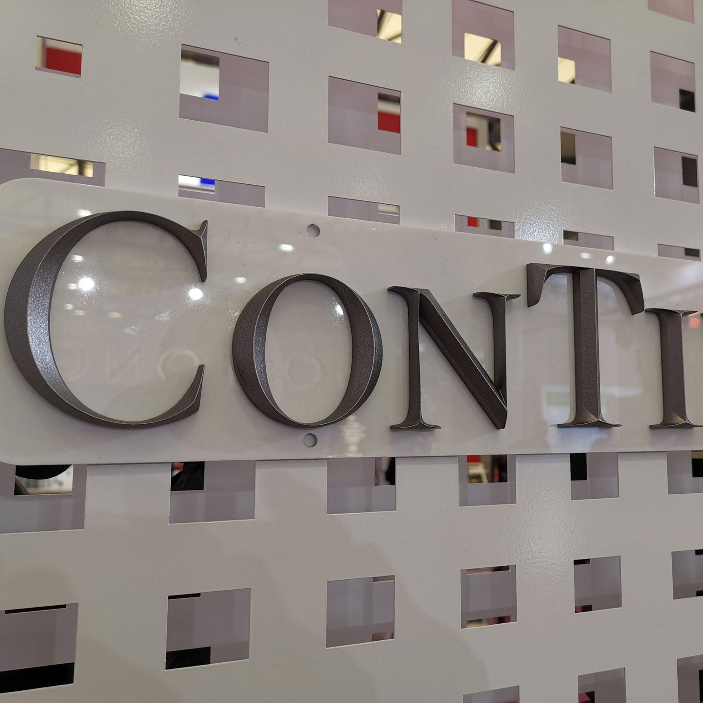 Indoor signs store 3D stainless steel letters bob illuminated letter signs beveled face finish