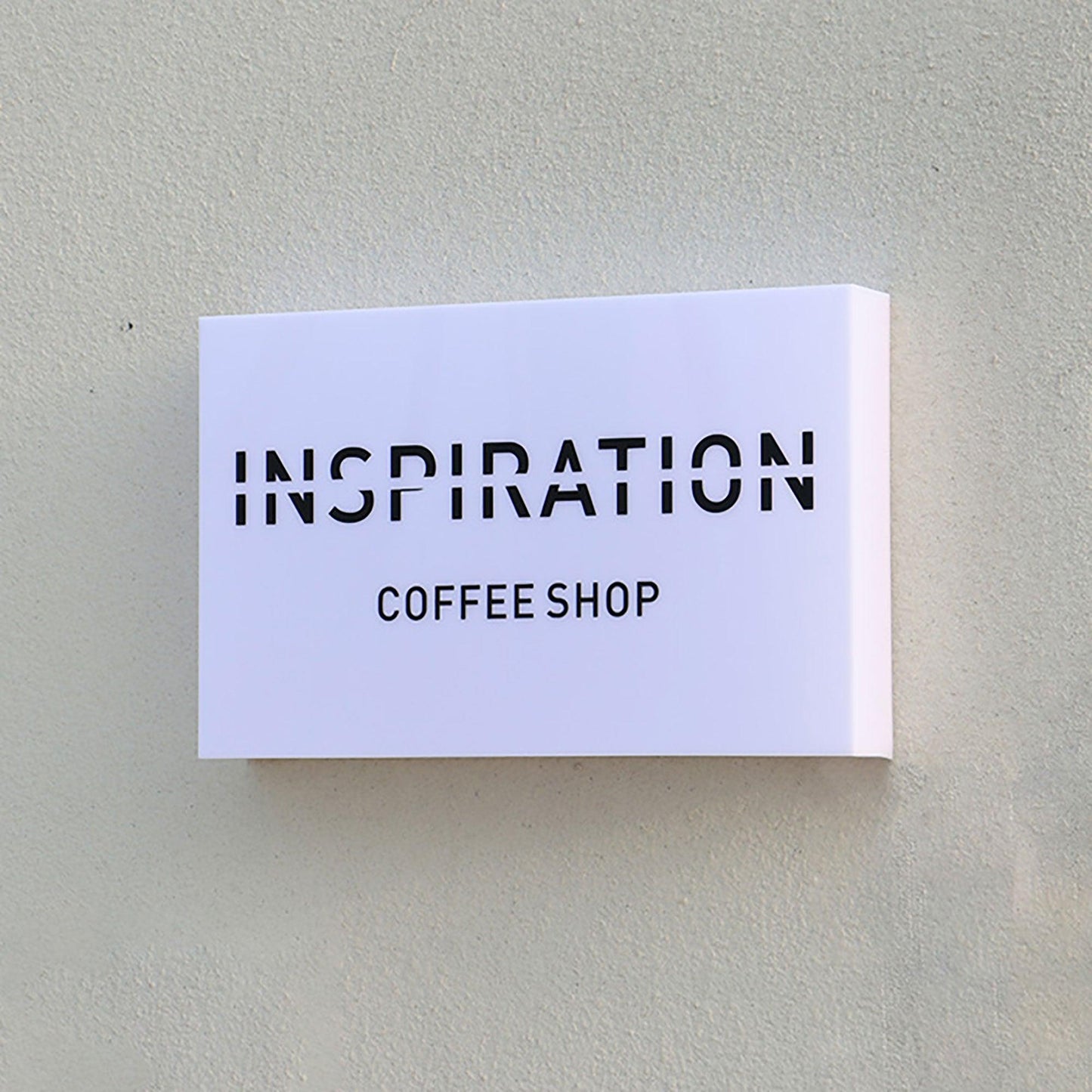 Wall Studio Light Box Full Luminous LED Lightbox DIY Office LED Acrylic Lightbox Outdoor Sign