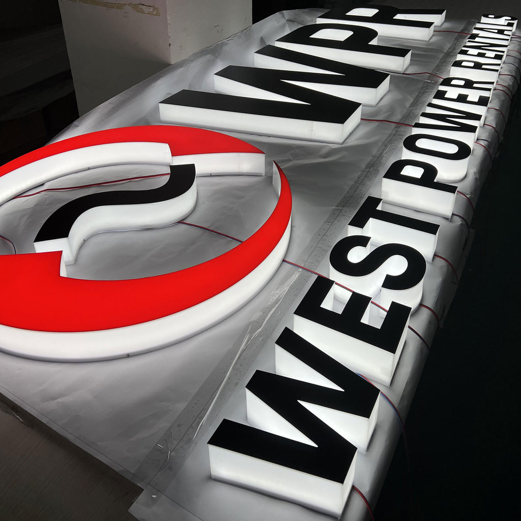 Alphabet Signs 3d Acrylic Outdoor Customized Logo LED Channel Letters Edge Lit Letters Sign
