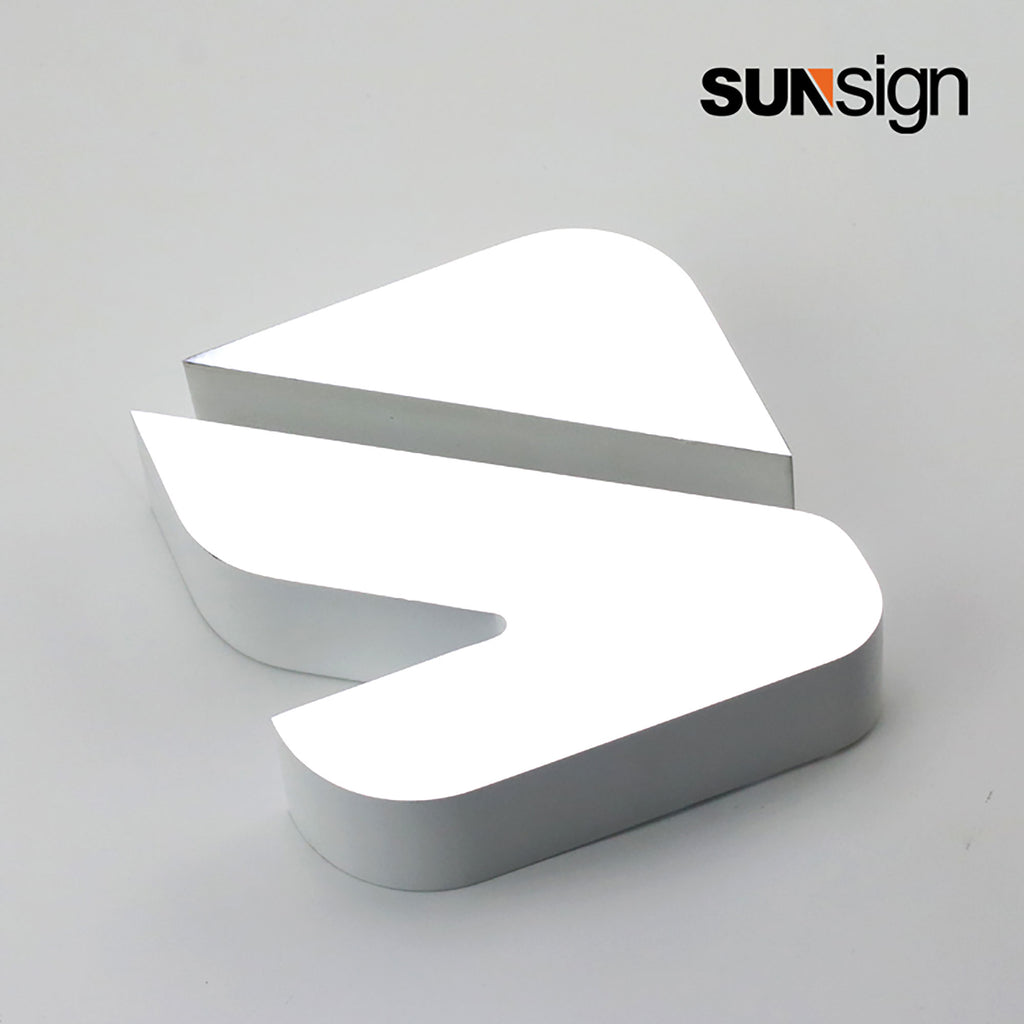 Customized acrylic letters making sign indoor 3D led logo frontlit acrylic store sign