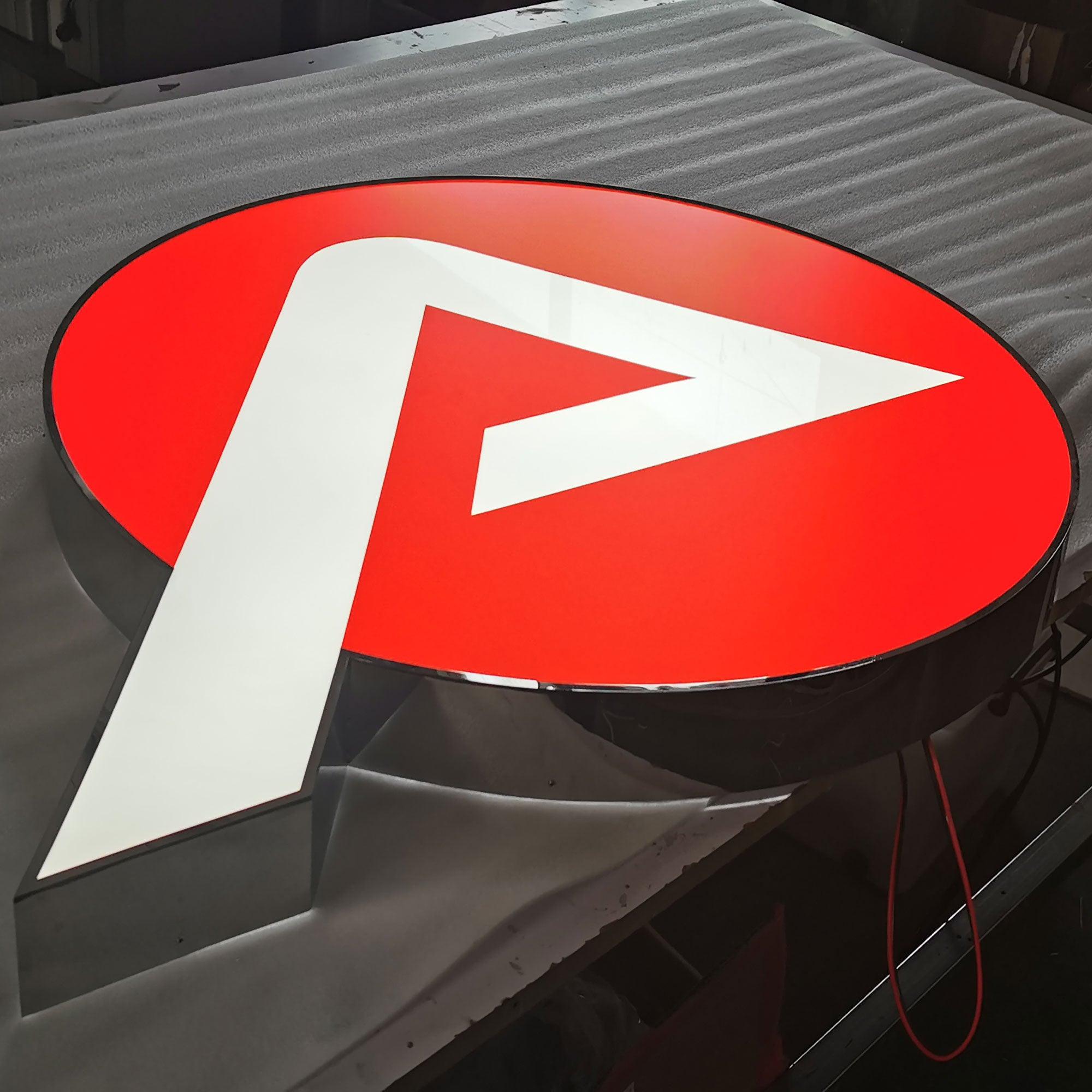 Custom building sign shop name signboard free design led channel letter frontlit letters store sign for business outdoor