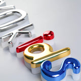 Illuminated alphabet outdoor shop front signs backlit letters vacuum coated led acrylic sign