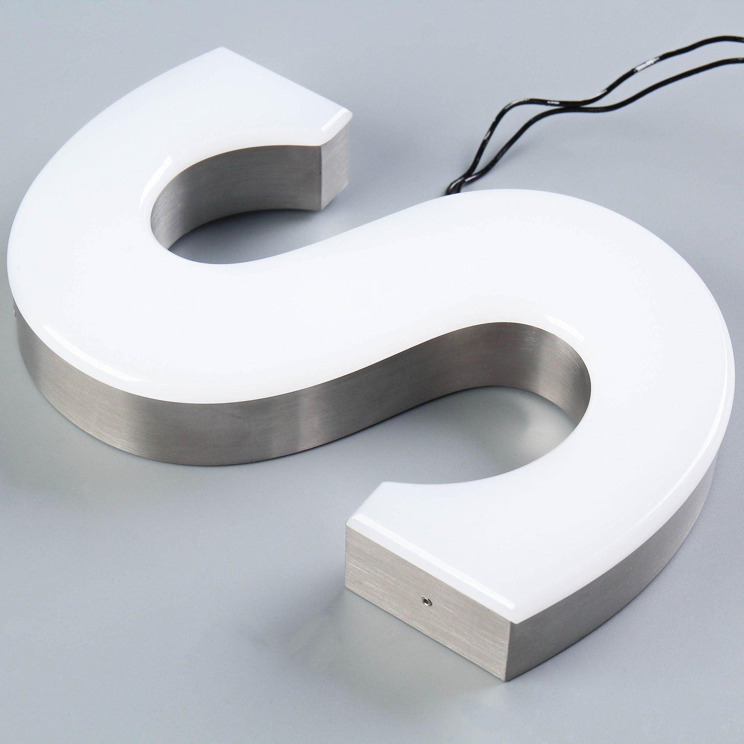 3D Frontlit LED Stainless Steel Channel Letters Sign Trimless Illuminated Letters for Storefront