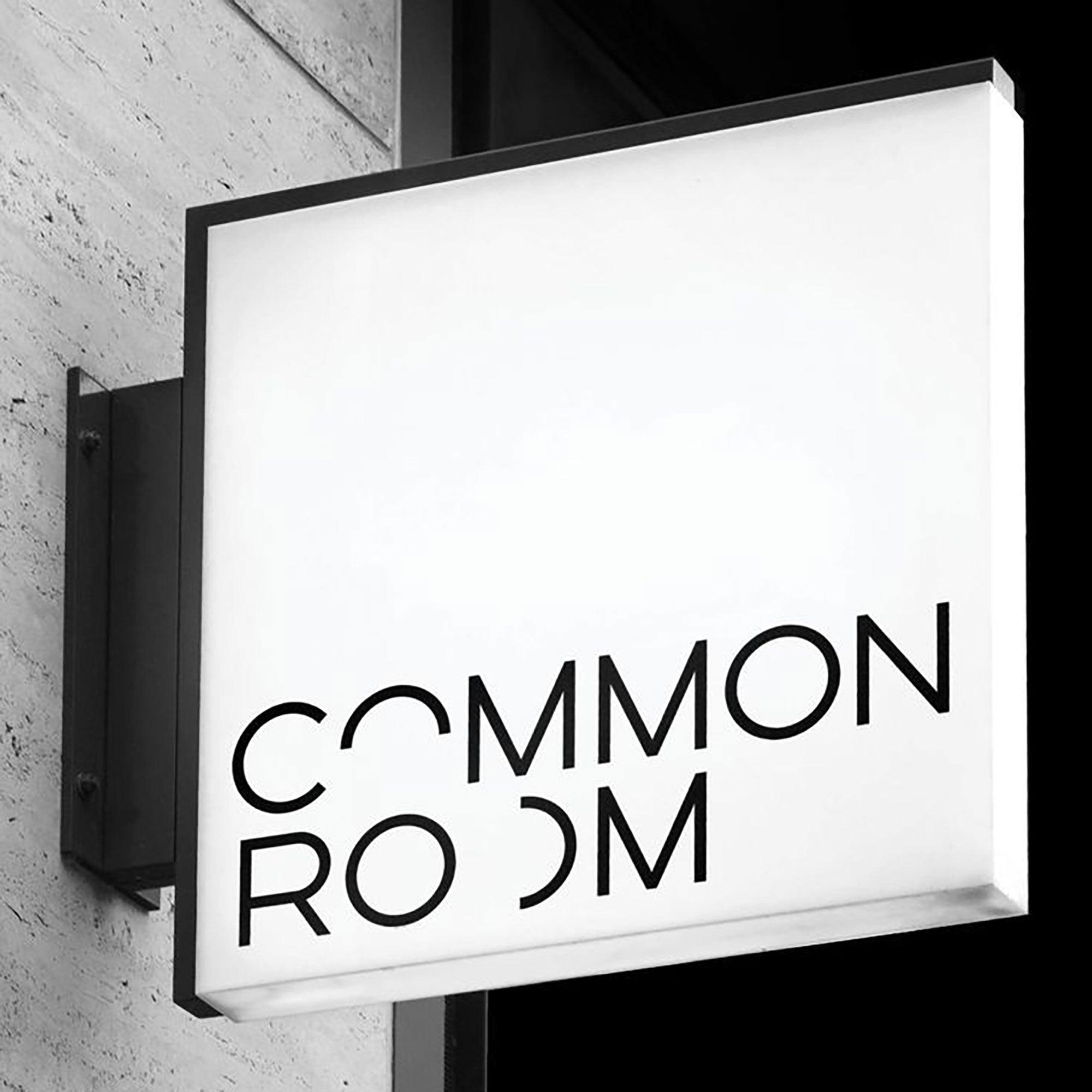 Blade Logo Sign Custom LED Lightbox Signs Stainless Steel Double Lit Shop Front Commercial Sign