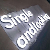 Custom Company Logo Letter Led Faux Neon Light Acrylic Neon Signs Lighted Lobby Signage