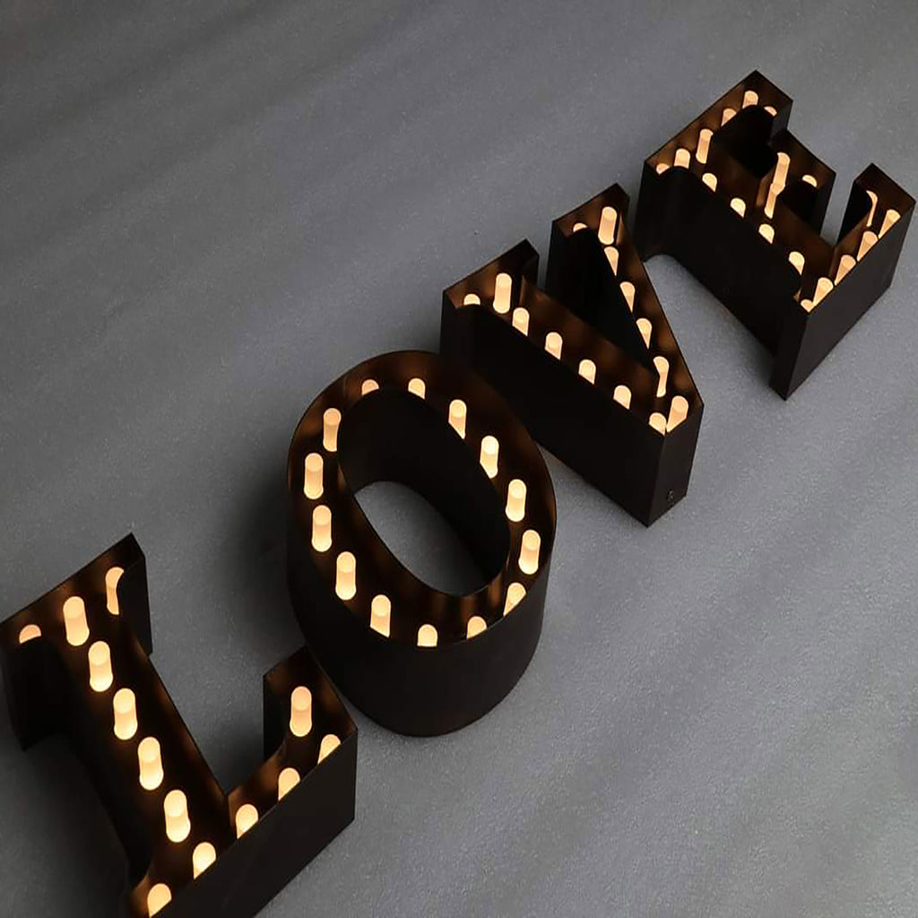 Custom 4ft Large Letters Love Led Lights Wedding Marry Me Illuminated Letters 3 Feet Marquee Letters