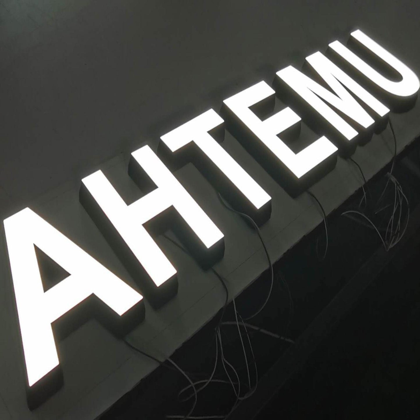 DIY Word Letter Signage 3d Led Lighted Door Sign Frontlit Letters 3D Lighting Acrylic Led Illuminate Signage
