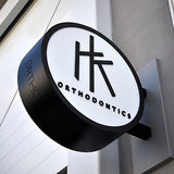 Outdoor LED Double-Sided Light Box Round Project Light Box Blade Sign Wall Mounted Lightbox Sign