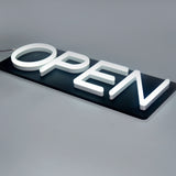 Restaurant Pizza Shop Window Sign LED OPEN Acrylic Letters Door Hanging Neon Signage