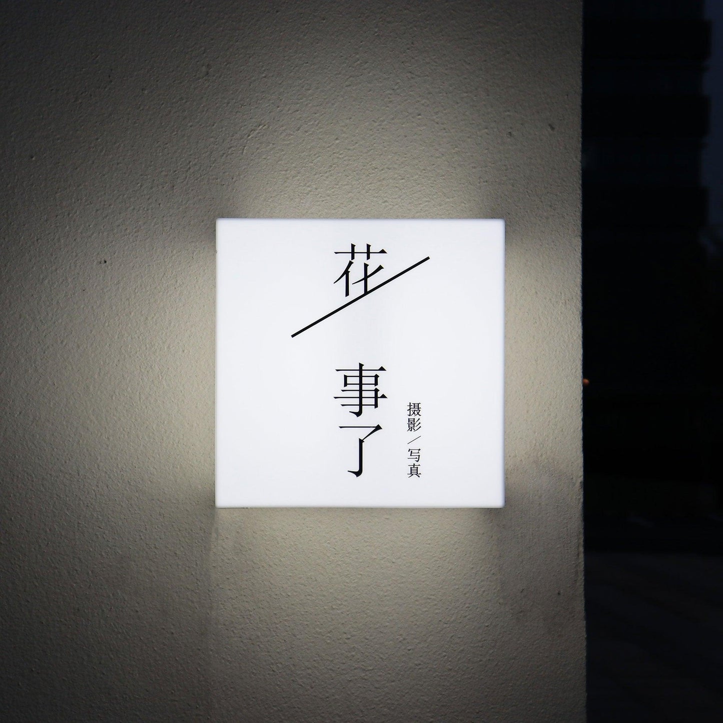 Custom Shop Signboard Acrylic Light Box Whole Illuminated Durable Wall Mounted Lightbox Sign