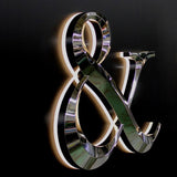 Custom polished finish 3D acrylic stainless steel channel letters waterproof led backlit letter sign with beveled face
