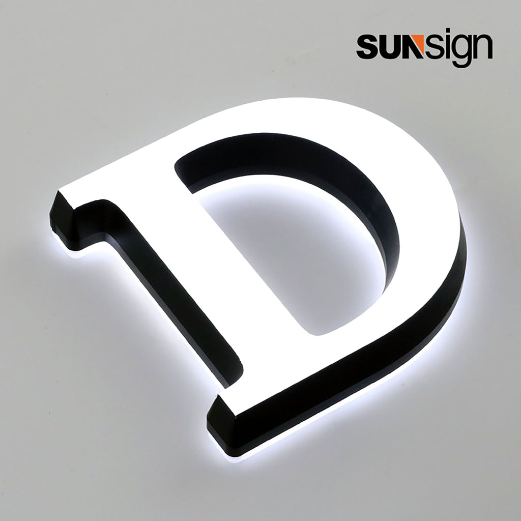 LED Logo Sign Double Side Illuminated Frontlit Acrylic Letters Backlit Store Signs Mini Acrylic Sign