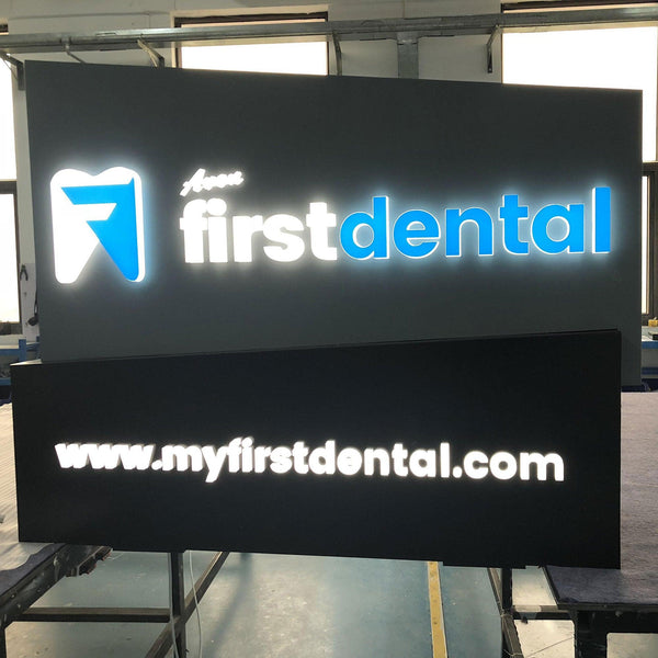 Business display custom led cabinet sign outdoor illuminated lightbox ...