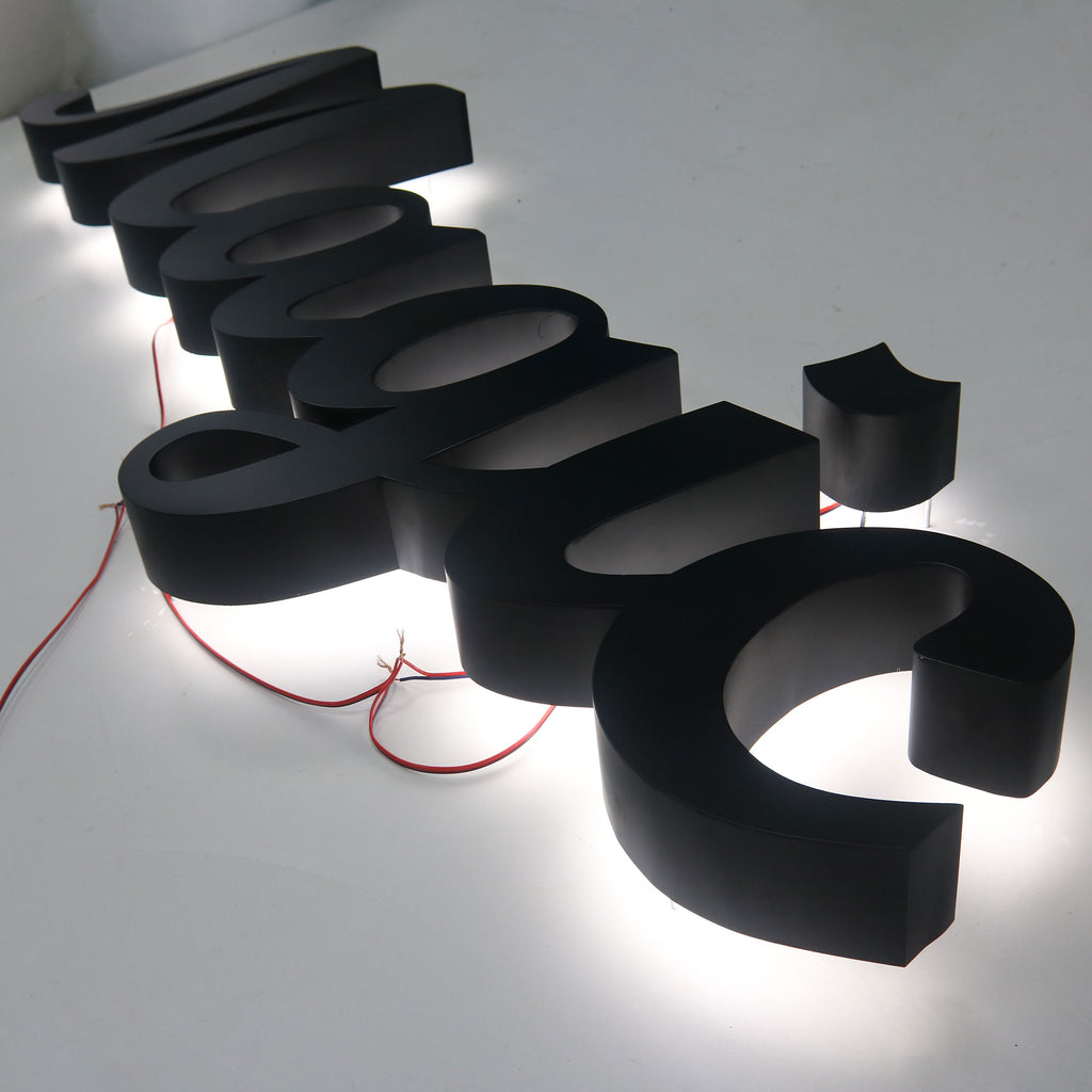 Building Logo Sign Business Signboard 3D Custom Led Business Signs Stud Mounted Wall Display Channel Letters Outdoor