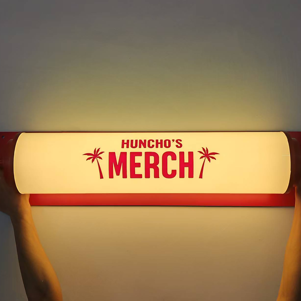 Custom Business Round Tube LED Light Box Fulllit Acrylic Cylindrical Sign for Shop Advertising Display