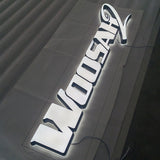 3D Lighted UP Letters Sign Office Wall Mounted Acrylic Frontlit Backlit Letters Sign Illuminated Company Logo Signs