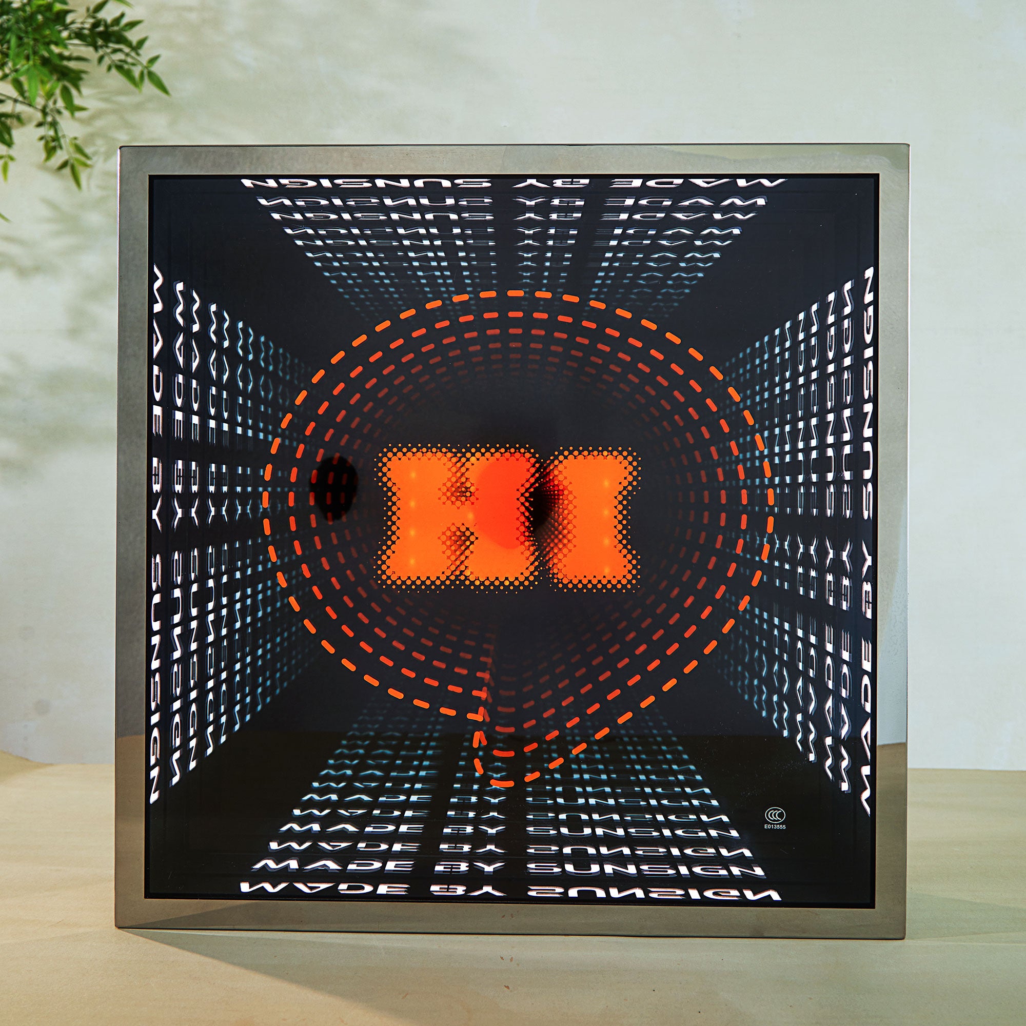 Custom 3D Led Infinity Mirror Sign Indoor Decor Lighted Abyss Mirror Colorful Multi-layer Infinite Wall Mirror