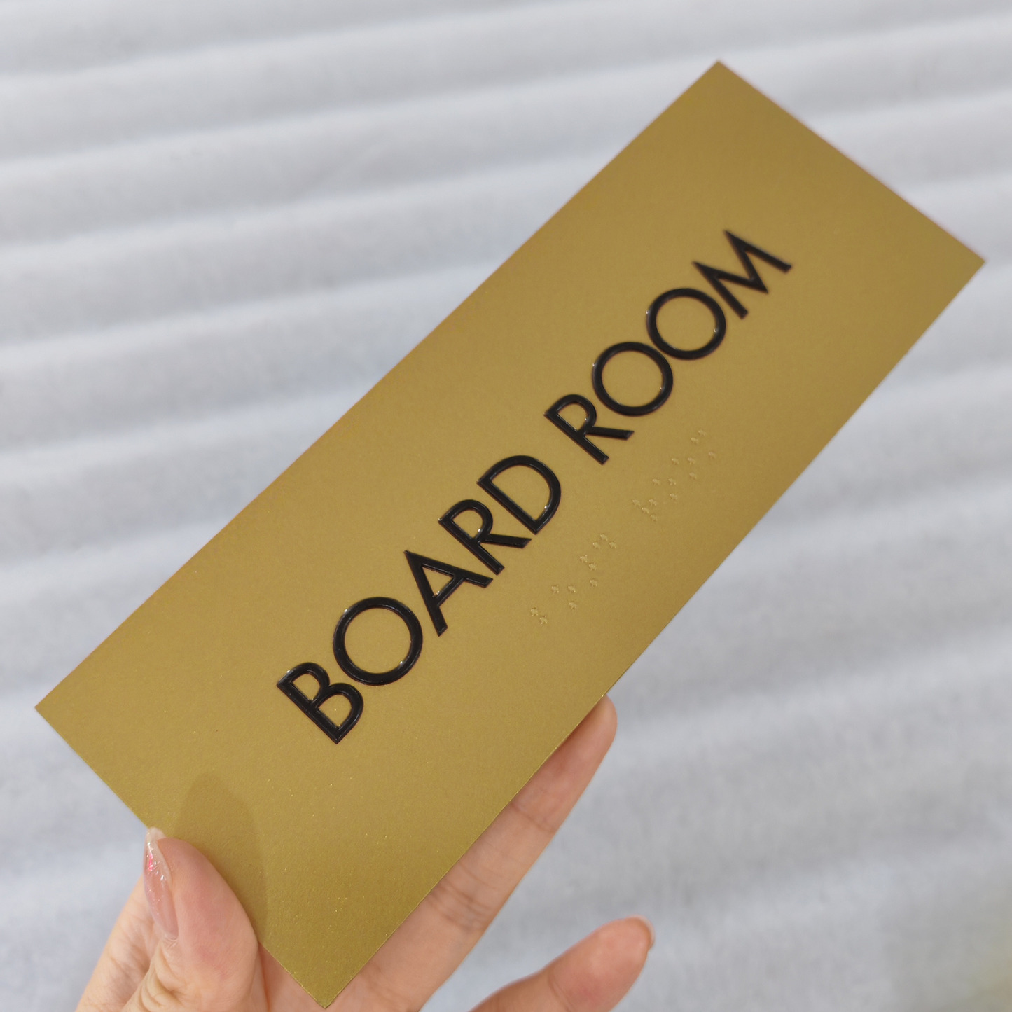Custom Acrylic Plate Sign 3D Printing Letters Clear ADA Braille Room Number Door Front Signs