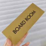 Custom Acrylic Plate Sign 3D Printing Letters Clear ADA Braille Room Number Door Front Signs