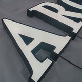 Stainless Steel Frontlit Sign Exterior Led Letter Sign with Trimcap Metal Led Channel Letter Sign with Paint