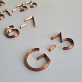 3D engraved stainless steel letters solid cut metal alphabet sign office indoor wall art letters with beveled finish