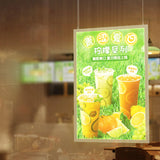Bar restaurant coffee shop light box led menu poster display screen hanging ultra-thin light box
