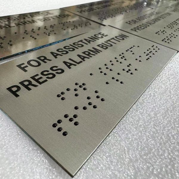 Custom directional Sign ADA Braille Number Sign Interior Informational ...