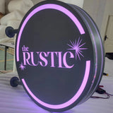 Double Sided Lightbox Sign Store Front RGB LED Light Box Custom Wall Blade Sign Outdoor Projecting Light Box