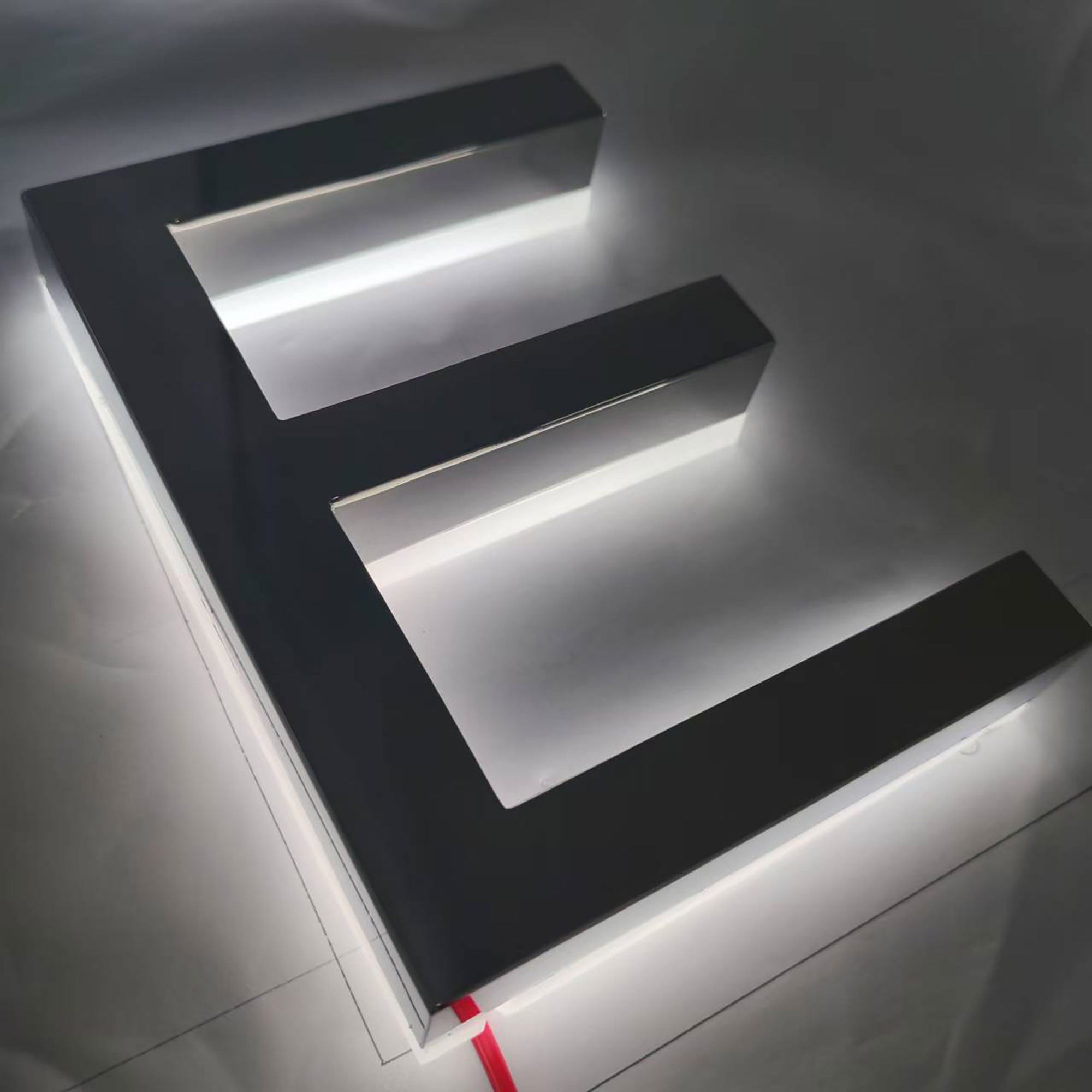 Custom Backlit Sign Light up Logo Company Name Sign 3D Storefront Letters Reverse Lit Channel Letters Sign