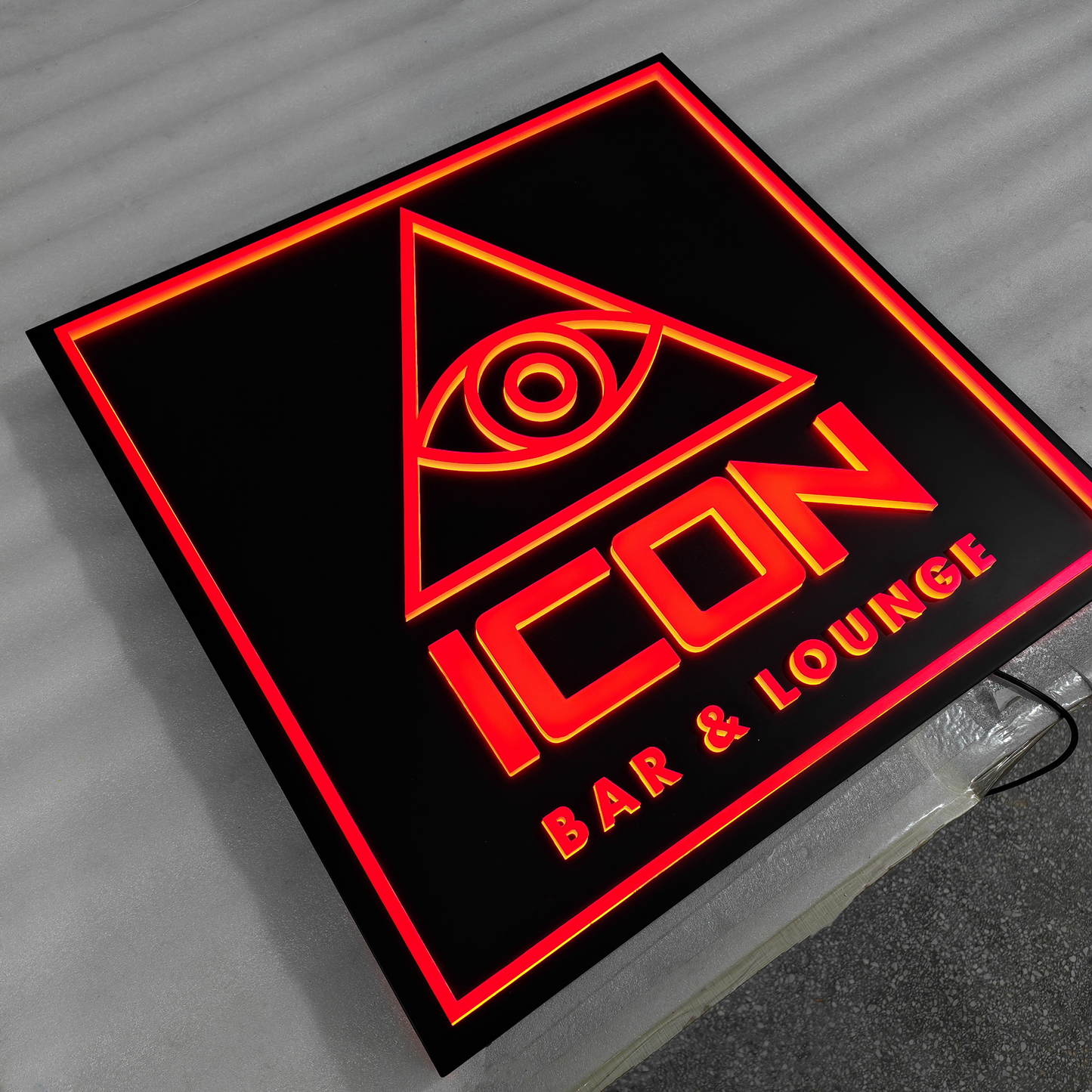 Custom Shop LED Signboard Display Stainless Steel Front-Lit Lightbox Sign for Storefront Branding