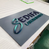 Custom Office Sign Self Adhensive Acrylic Plate Sign Door Front Wall Signs Company Receptions Brand Logo Display