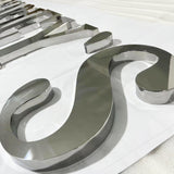 Custom Luxury Metal 3D Letter Mirror Finish Fabricated Channel letter for Stores