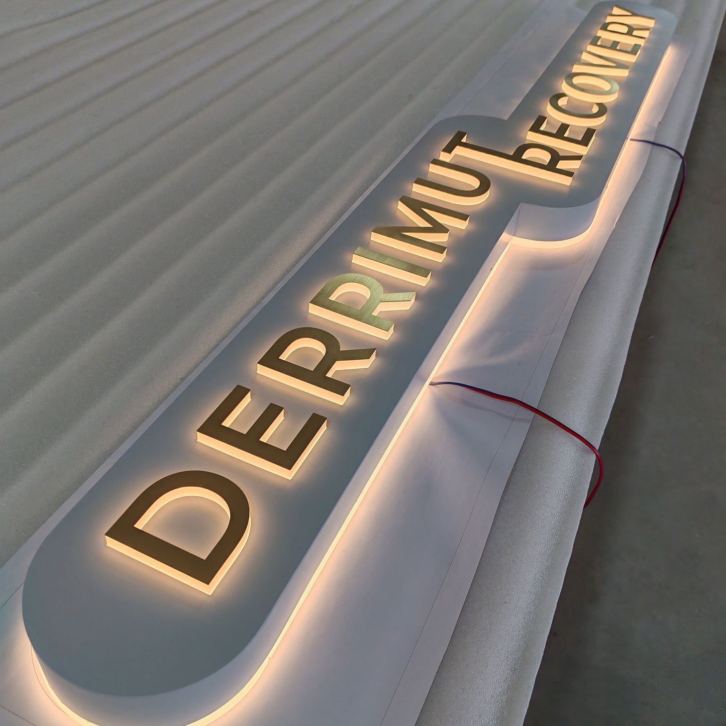 Reception Wall Lightbox,Brand Logo Display, Office Name Signs, Studio LED Sign, Company Lobby Lighted Signages