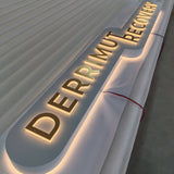 Reception Wall Lightbox,Brand Logo Display, Office Name Signs, Studio LED Sign, Company Lobby Lighted Signages