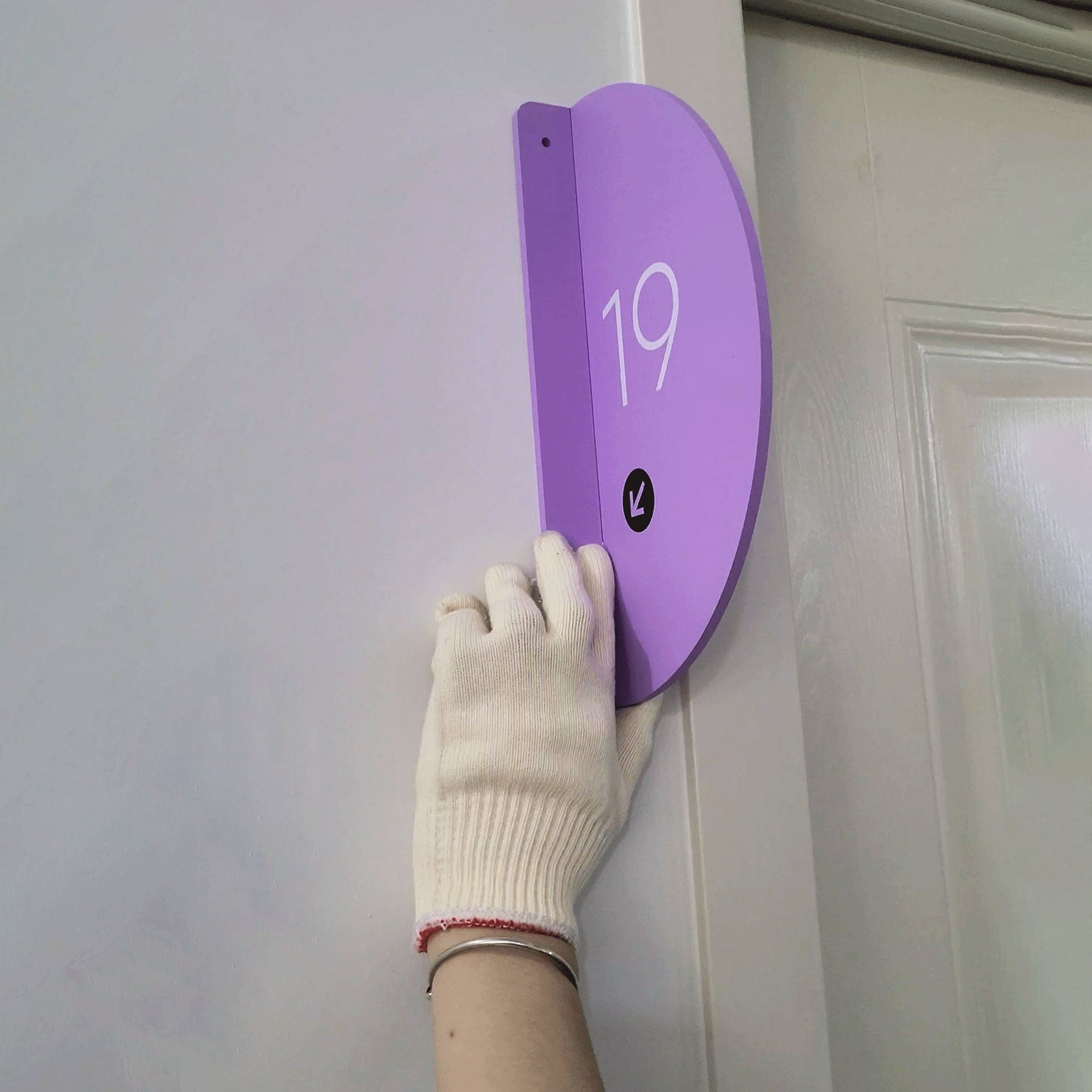 Interior Acrylic Room Number Sign Plastic Wall Plate Sign Apartment Ho ...