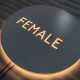 3D Acrylic Lightbox Custom Led Sign Salon Shop Reception Stainless Steel Business Light Box Sign