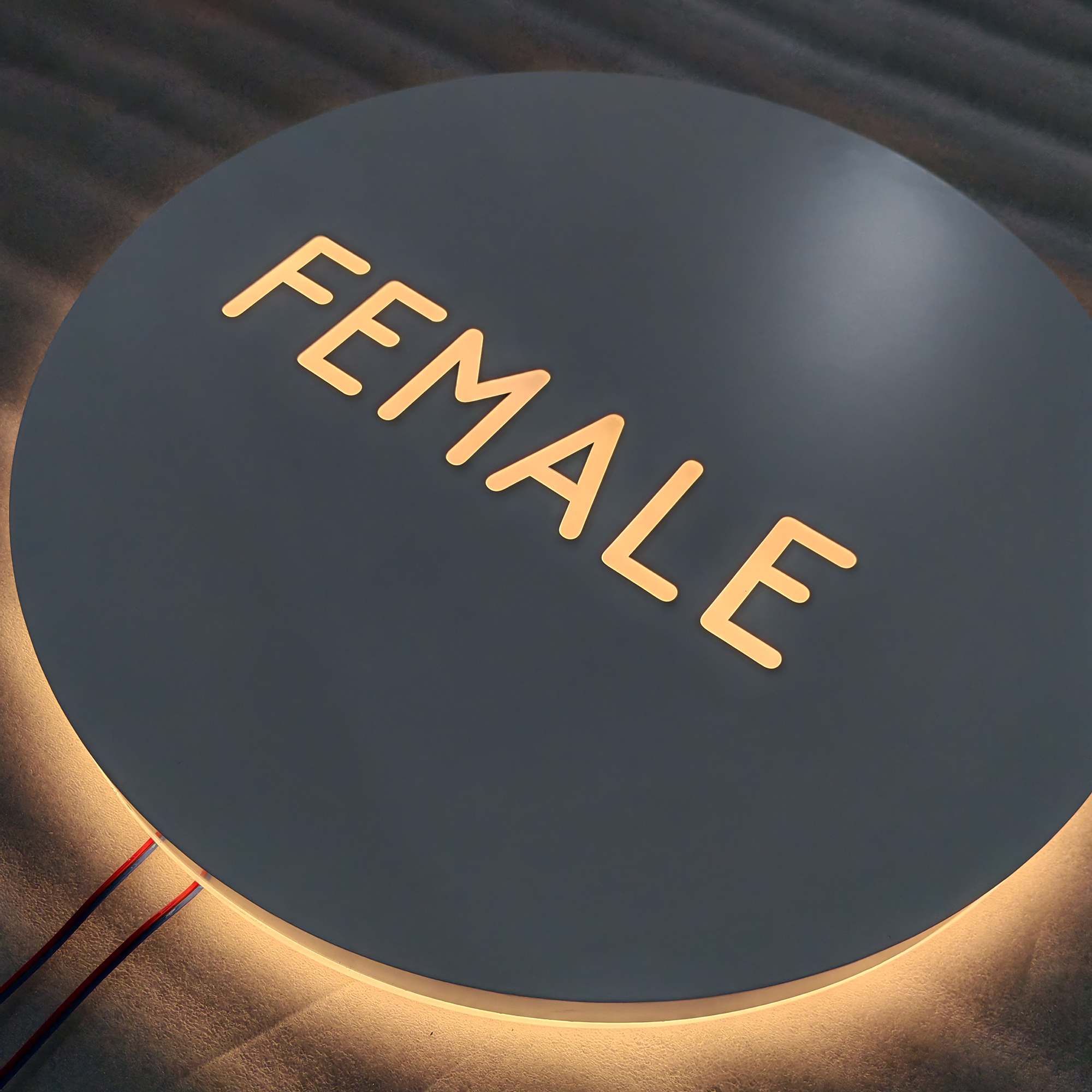 3D Acrylic Lightbox Custom Led Sign Salon Shop Reception Stainless Steel Business Light Box Sign