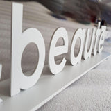Desk Top Sign Free Standing Table Sign Metal Solid Cut Advertising Letter Signs for Indoor